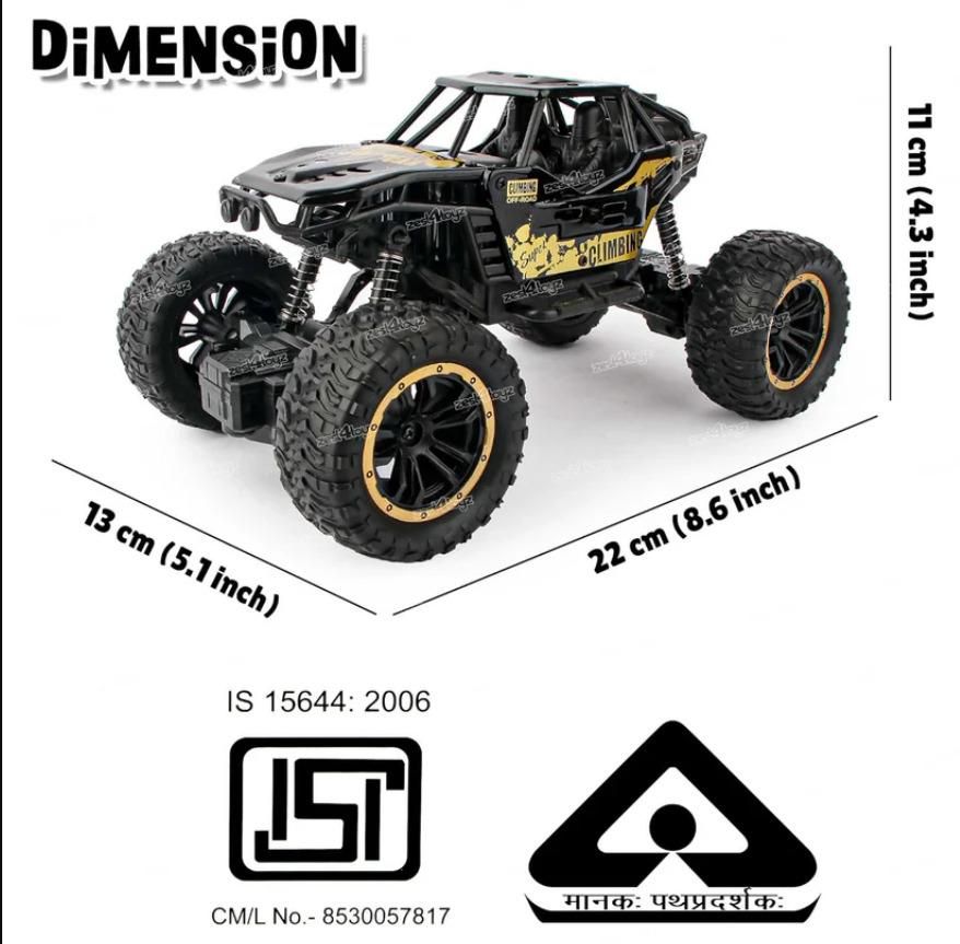 Rock Metal RC Car – High Speed Off-Road Remote Control Car with LED Lights with smoke