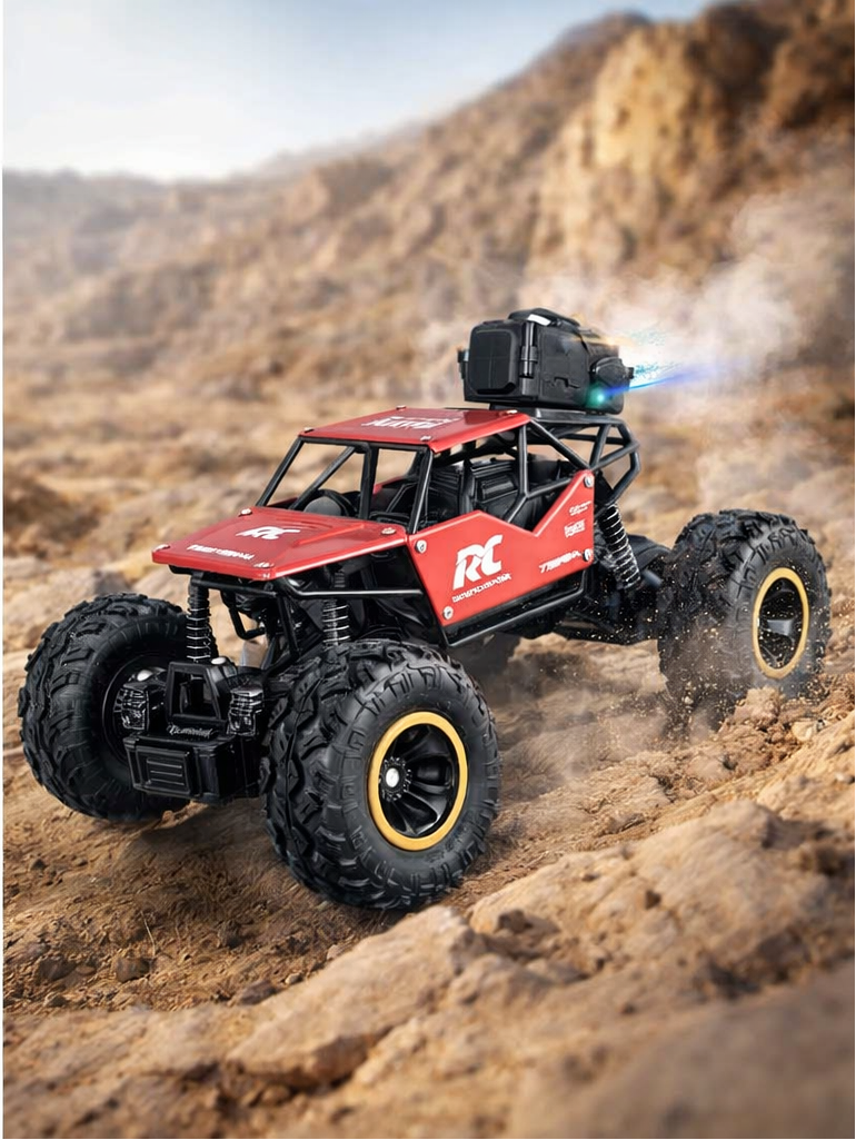 Rock Metal RC Car – High Speed Off-Road Remote Control Car with LED Lights with smoke