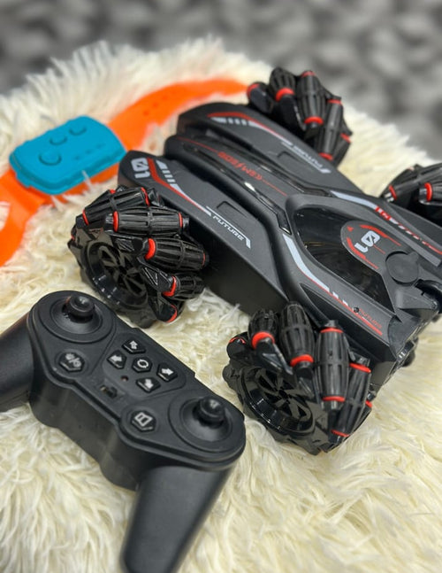 360° STUNT RC CAR WITH GESTURE CONTROL WATCH – 4WD DRIFT & LED LIGHTS & DOUBLE SMOKE